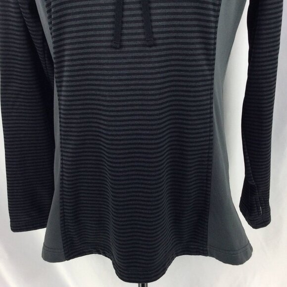 Columbia Cowl Neck Thermal Sweatshirt Womens Size Medium Black Thumbholes Hiking - Picture 6 of 10